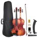 VEVOR Violon 4/4, Kit Violon Débutants Bois Massif avec Étui, Colophane, Archet, Épaulière, Chevalet, Cordes de Rechange, Instrument Musique Professionnel, pour Étudiants, Adultes, Marron Mat à Motif
