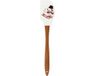 Spatule de Noël sans marque - Grattoir à crème pour gâteau - Spatule de pâtisserie - Spatule à fondant - Silicone pour pain et pâte - Lot de 1 pièce