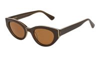 Frank and Lucie Frank & Lucie FL32639 Sunday Eyebright Zonnebril - Bruin Acetaat - Unisex - Cat Eye