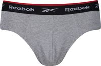 Reebok - Heren Sports Slip - 3 Pack - Maat L - Wiggins - Zwart/Grijs/Wit
