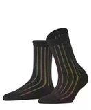 FALKE Eyelet unicolore coton chaussettes femmes noir - taille 39-42