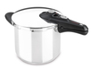 BRA 4L Stainless Steel Pressure Cooker - 22cm - Induction Compatible