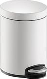 HELIT Metalen pedaalemmer classic - 5 liter - Metaal - Wit