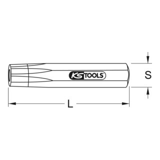 KS Tools KS Tools nagelkopzetter, 4mm Aantal:1