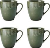 Mikasa Jardin Mokken Set van 4 Stuks, 0.42 L, Groen, Keramiek