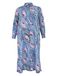 YOEK Robe chemise bleu / multicolore