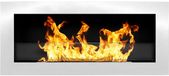 Divina Fire Livorno Wand- of inbouw bio-ethanolhaard, L 90 x D 12 x H 40 cm, Bianco