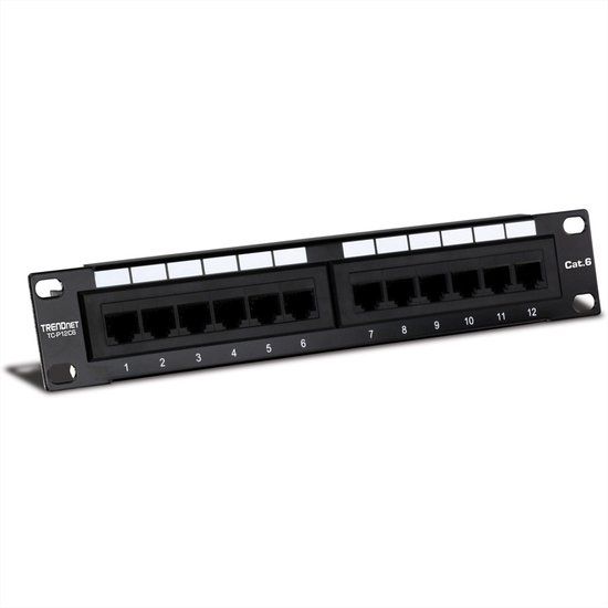 Trendnet TC-P12C6 Patch Panel Zwart