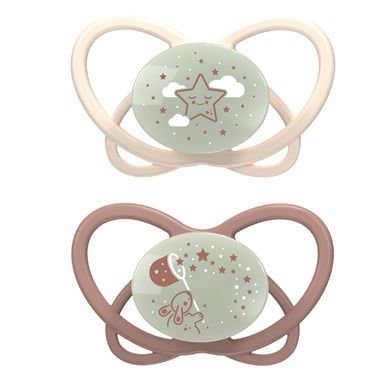 nip® Night Soother My Butterfly Night Green, Size 1 (0-6 months), Silicone Brown