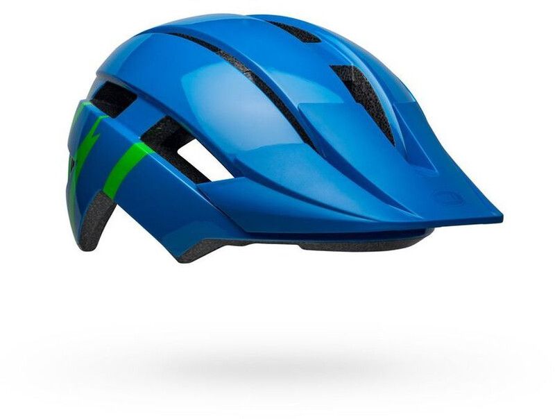 Bell Sidetrack II MIPS Helm Jongeren, strike gloss blue/green