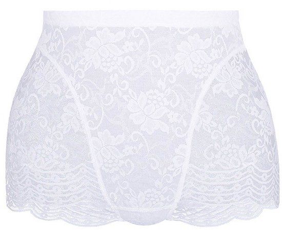 Sassa Mode FUNCTIONEEL KANT Bodice broek Vrouwen Wit 5XL (50) Polyester