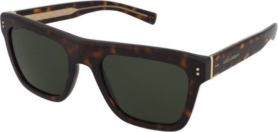 Dolce & Gabbana DG4420 Zonnebril Dames Zwart Bruin 52 mm