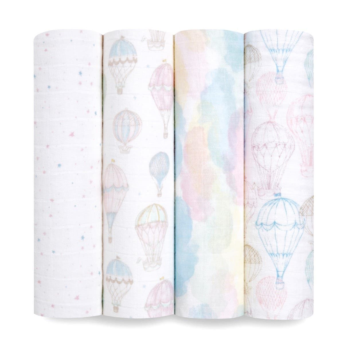aden + anais Swaddle Blanket - Above the clouds - 4-pack