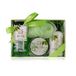 Accentra - doucheset dames cadeauset OLIJF in een mooie geschenkverpakking - 4-delige verzorgingsset met douchegel, bodylotion, body butter en mesh spons - wellness cadeauset voor een verjaardag
