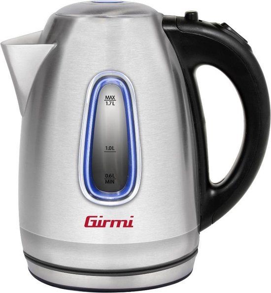 Girmi GIR0BLT30 Waterkoker - 1.7L - 2200W - Zwart/Zilver