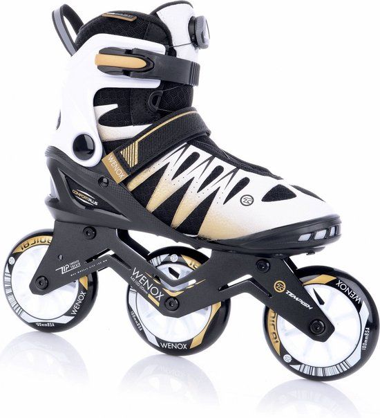 Tempish Wenox Top 100 Inline Skates - Women - White Gold - High-Speed 100mm Wheels & Comfort Fit - Size 41