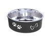 Nobby 73857 roestvrijstalen kom Fusion kom, 16 cm, 0,94 l, zwart