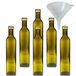 mikken Viva Haushaltswaren mikken 6 x oliefles 500 ml bruin/groen om te vullen incl. trechter