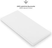 Laleni Jersey Baby/Kind Hoeslaken - Actief Ademend - Oeko-Tex Certificeerd - Babybed, Wieg, Kinderbed 100 x 100 x 10cm, wit, vierkant, set van 2