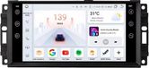 Jeep Autoradio met Bluetooth et CarPlay – Geschikt voor Jeep Cherokee, Compass, Commander, Wrangler, 300c, Dodge Caliber & Liberty – Compatibel met Apple et Android – Stéréo-installatie – Navigatiesysteem – 6 Go RAM, 64 Go Stockage