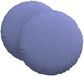 vidaXL Zitkussens 2 stuks Stof Jeans Blauw Ø60 x 21 cm