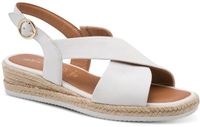 Tamaris Leren sandalen met plateauzool Comfort