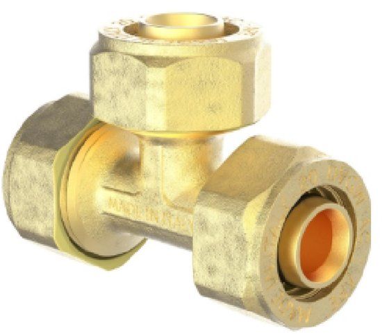 KIRCHHOFF MS T-stuk, blanco, 20 mm, knelfitting voor meerlagen buis