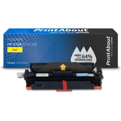 PrintAbout Huismerk HP 410A (CF412A) Gele Toner | Compatibel