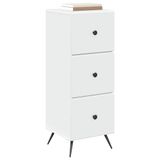 vidaXL Ladekast Wit 33 x 34,5 x 90 cm Bewerkt hout