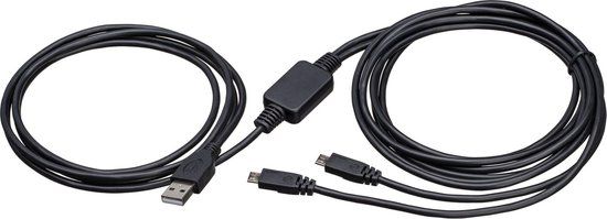 Bigben Interactive BigBen PS4 Oplaadkabel voor 2 PS4 controllers - Zwart - 3 meter