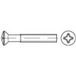 TOOLCRAFT 1066339 Vis à tête bombée M2.5 10 mm Phillips DIN 966 Inox A2 1000 pièce(s)