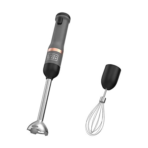 BLACK+DECKER KitchenWand multifunctionele keukenmachine, draadloos, handmixer, incl. kom en laadstation, compact en ergonomisch BCKM1011KGF-QW