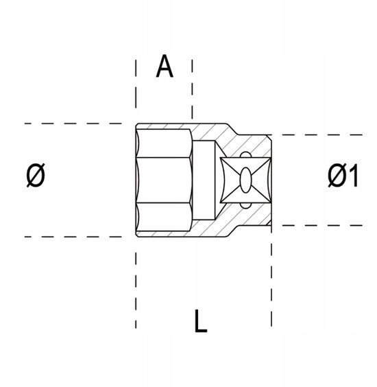 Beta Dop 15/16" 3/4" Zesthoekige Dop