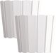 Prosperplast Wood-look Plantenpot Set - 2x Stuks - Ø29 cm - Parel Wit