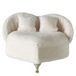 Boltze Home juwelenkistje couchy 15x13cm polyester crèmemwit