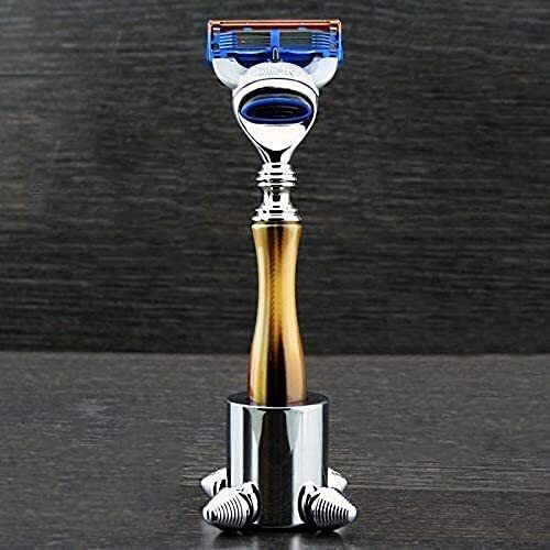 Haryali London Shaving Combo 5 Edge Luxe Razor & Stand Hoorn