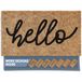 Barnyard Designs 'Hello' deurmat, antislip tapijt voor binnen en buiten, voordeur, welkomstmat voor buitenveranda ingang, huis, entree, boerderijdecoratie, 76 x 43 cm