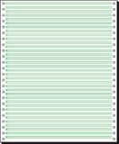 SIGEL 12251 eindeloze papier 12 inch x 250 mm (A4 hoog), 60 g, 2000 vellen 1 vak, met leeslijnen