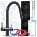 Ari Slender Robinet de cuisine avec système de filtration d'eau, osmose inverse 800 GPD RO7, WiFi, sans réservoir, noir mat