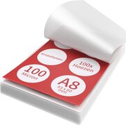 Acropaq Lamineerhoezen visitekaartjes - A8, 100 micron, 100 stuks