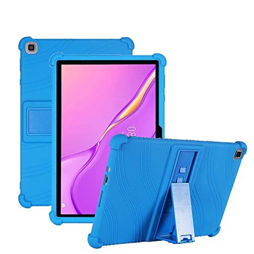 YHFZR Samsung Galaxy Tab A8 2021 YHFZR Koffer Kindvriendelijke Beschermhoes met Standaard, Donkerblauw