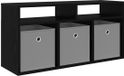 vidaXL Meuble bas avec tiroir Chêne noir 87 x 27,5 x 43 cm