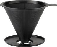 Merkloos Stelton Nohr Slow Brew Dripper Met Filter Zwart Metallic