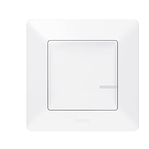 LEGRAND Valena Life with Netatmo 752184 Draadloze lichtschakelaar, dimmer-optie, slimme schakelaar, huisautomatie, 5 tot 300 W lampen, inclusief led, lokale bediening of via app\"Home + Control\"