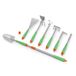 Ibenzoa® Set d'outils de jardinage avec manche télescopique pour un jardinage facile et amusant 8 pièces