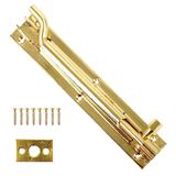 Merriway® BH00769 krukas zwanenhals schuifdeurbout, 150 mm (6 inch) - messing