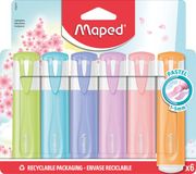 Maped Office Maped Classic Pastel Markeerstift Set - 6 Pastelkleuren