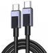 Ugreen USB-C naar USB-C Kabel 100W 5A 2M Transparent