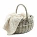 Van der Leeden Picknickmand - grijs/bruin - 50 x 40 x 45 cm - rotan