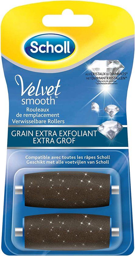 Scholl Velvet Smooth Extra Grof Roller - 2 stuks